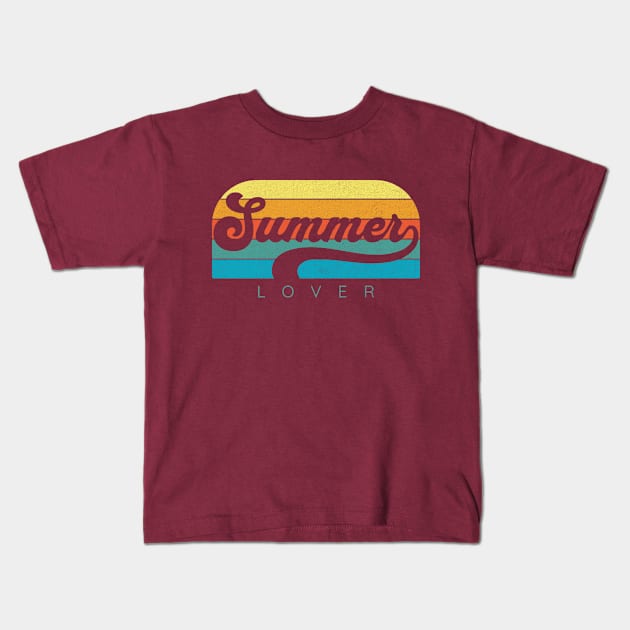 Summer Lover Kids T-Shirt by Brookcliff